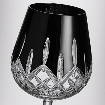 Connoisseur Lismore Black Brandy Balloon Pair