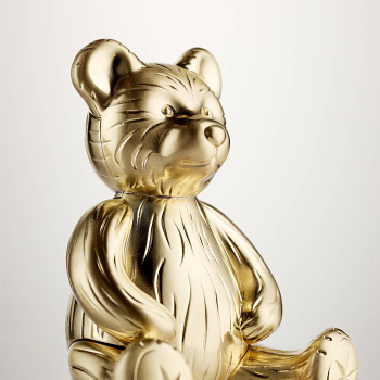 Sitting Teddy Golden ornament