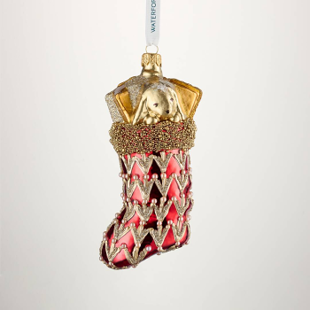 Holiday Heirlooms Red Filled Stocking