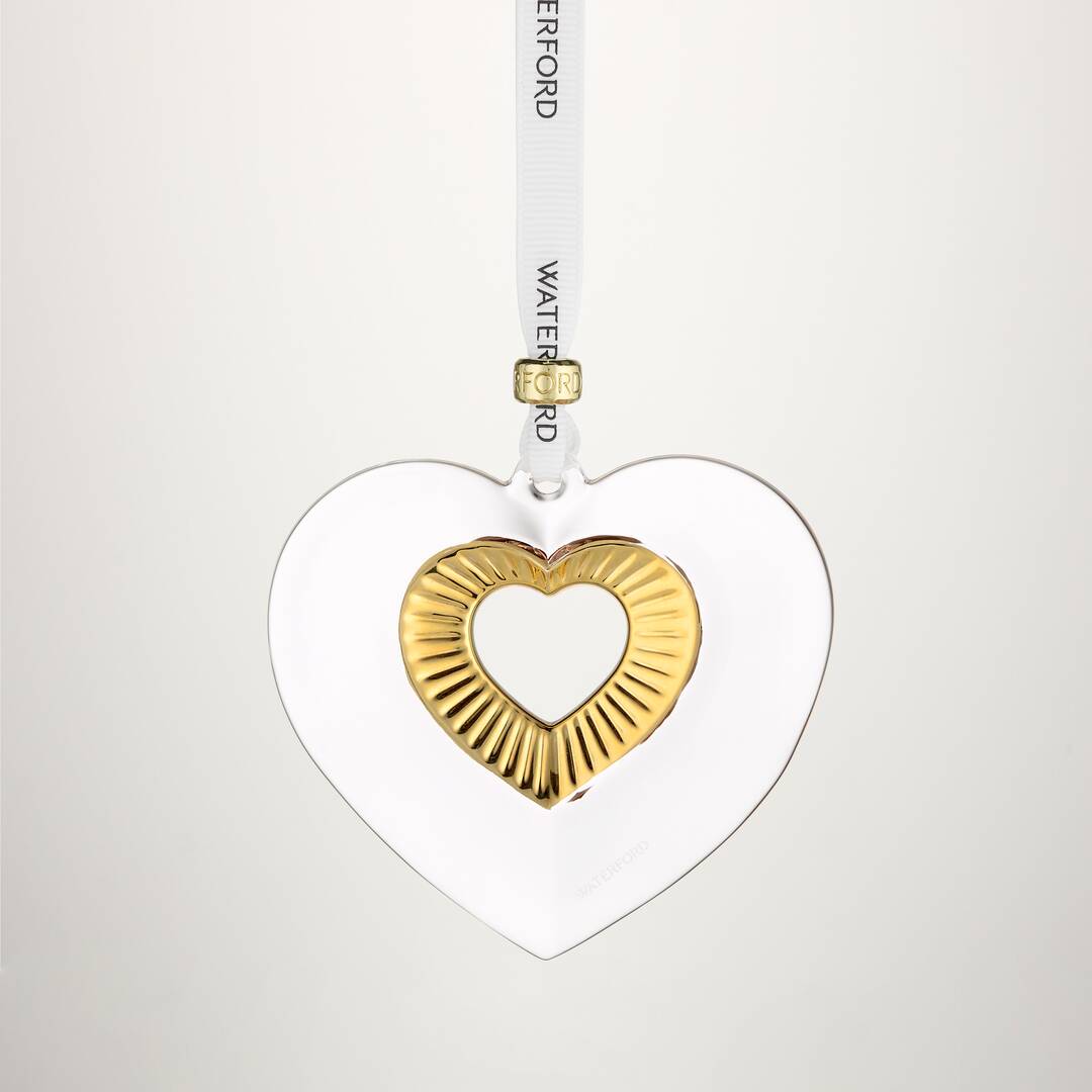 Heart Ornament with Gold