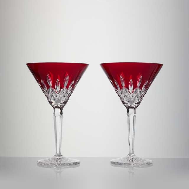 Lismore Red Martini 220ml Set of 2