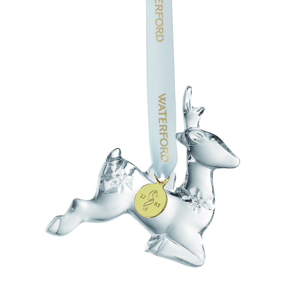 Mini Reindeer Crystal Ornament Waterford®