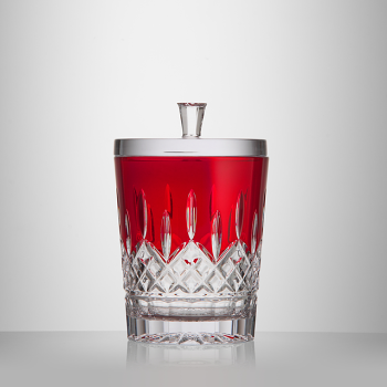 Lismore Red Biscuit Barrel 19cm