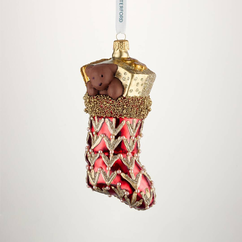 Holiday Heirlooms Red Filled Stocking