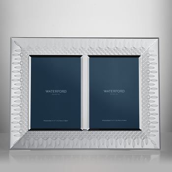 Lismore Double Photo Frame Silver 13x18cm