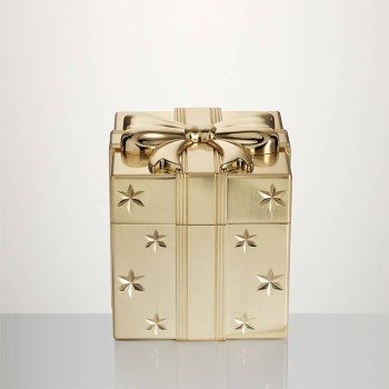 Present Box Golden Ornament