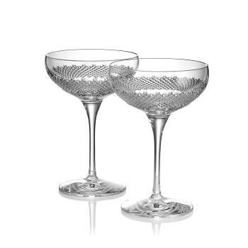 Luther Vandross 81 Champagne Coupe - set of two