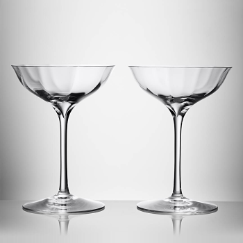 Elegance Optic Champagne Belle Coupe Pair
