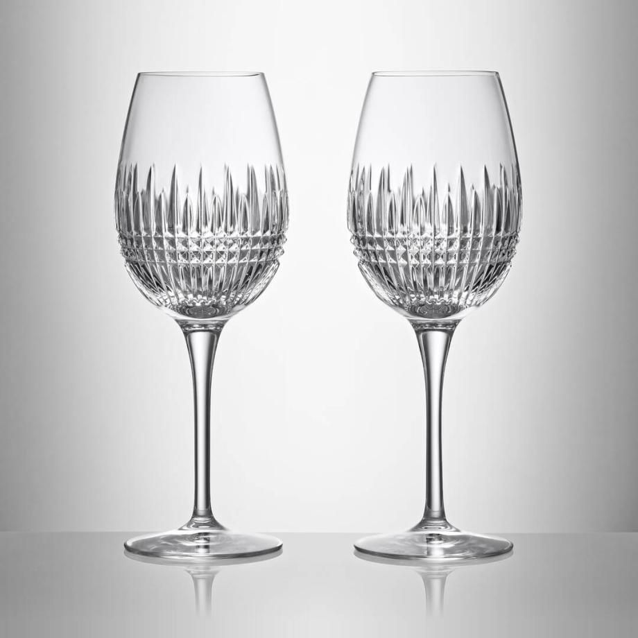 Lismore Diamond Essence Goblet Pair