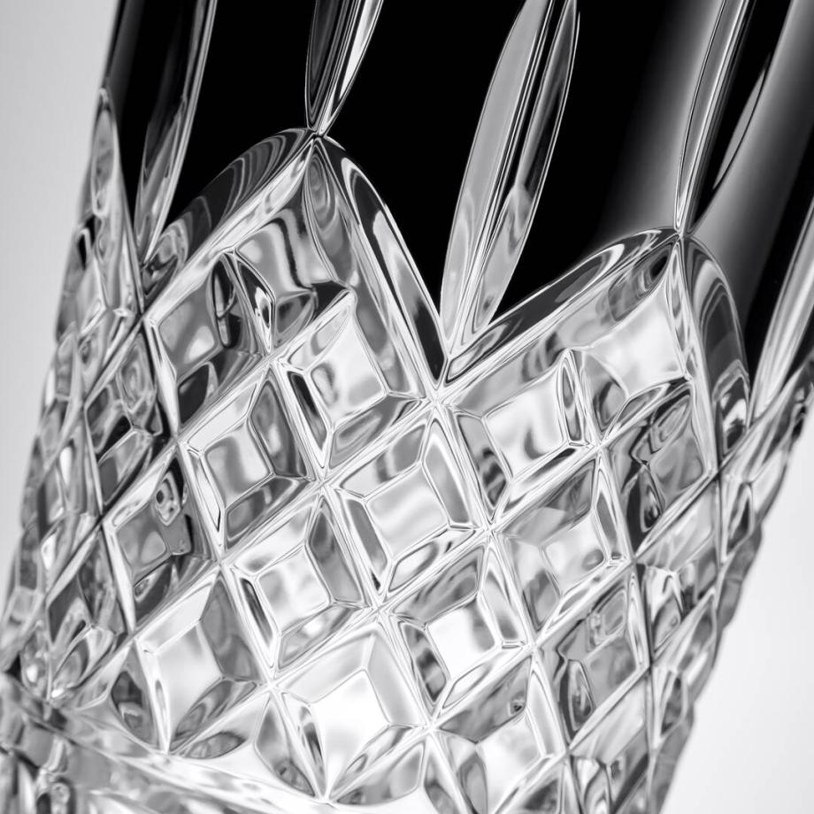 Lismore Black Vase 30cm