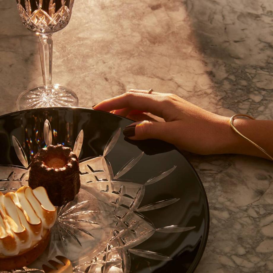 Lismore Black Decorative Plate 30cm