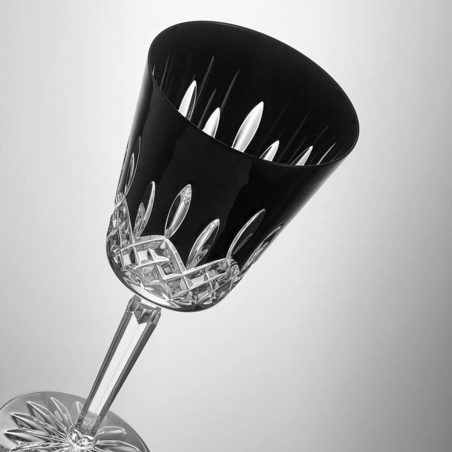 Lismore Black Goblet Pair 425ml