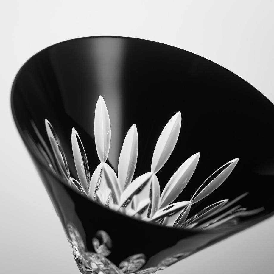 Lismore Black Toasting Martini 170ml Set of 2