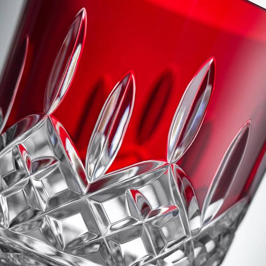 Lismore Red DOF 375ml set of two details