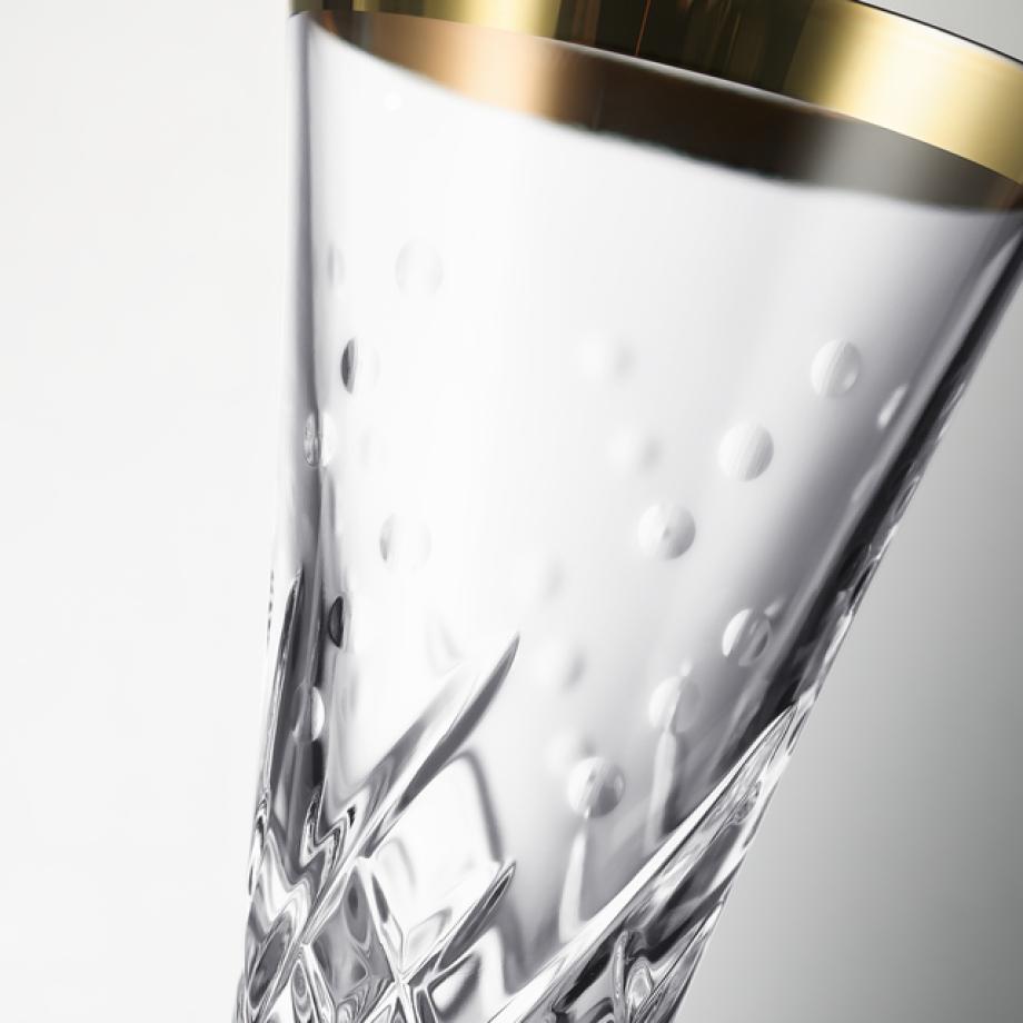 Celebrations Toasting Flute 145ml Gold S/2
