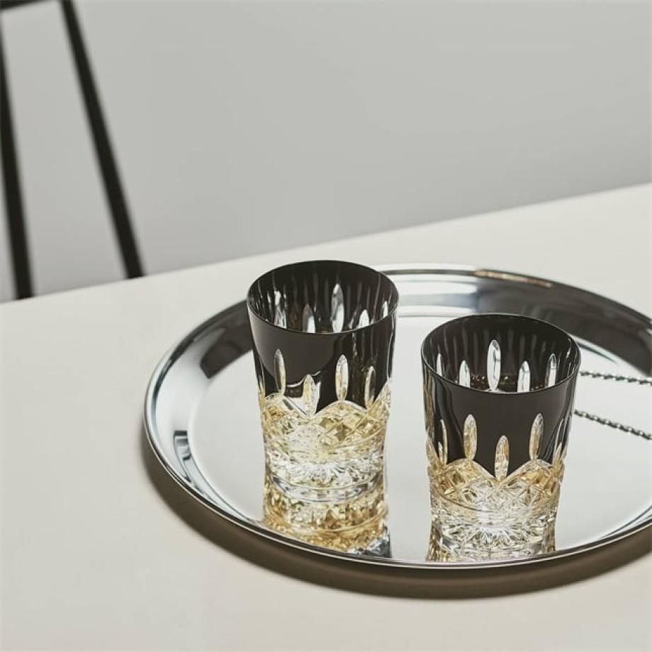 Lismore Black Tumbler, 310ml, Set of 2