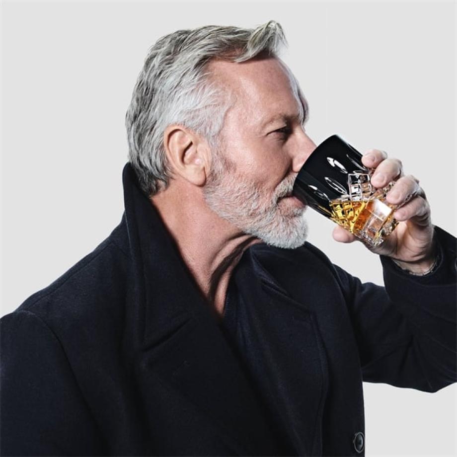 Lismore Black Tumbler, 310ml, Set of 2