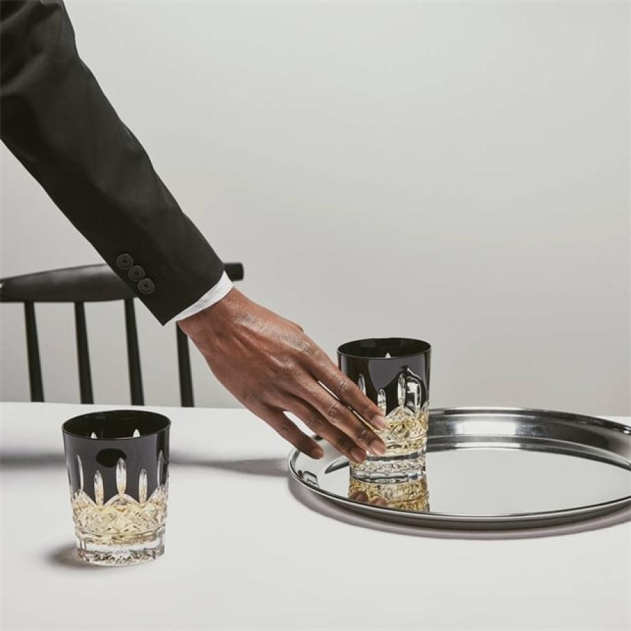 Lismore Black Tumbler, 310ml, Set of 2