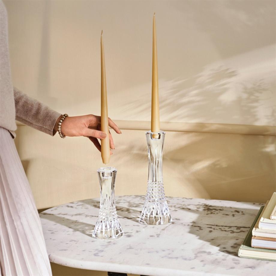 Lismore Diamond Candlestick 25cm, Set of 2