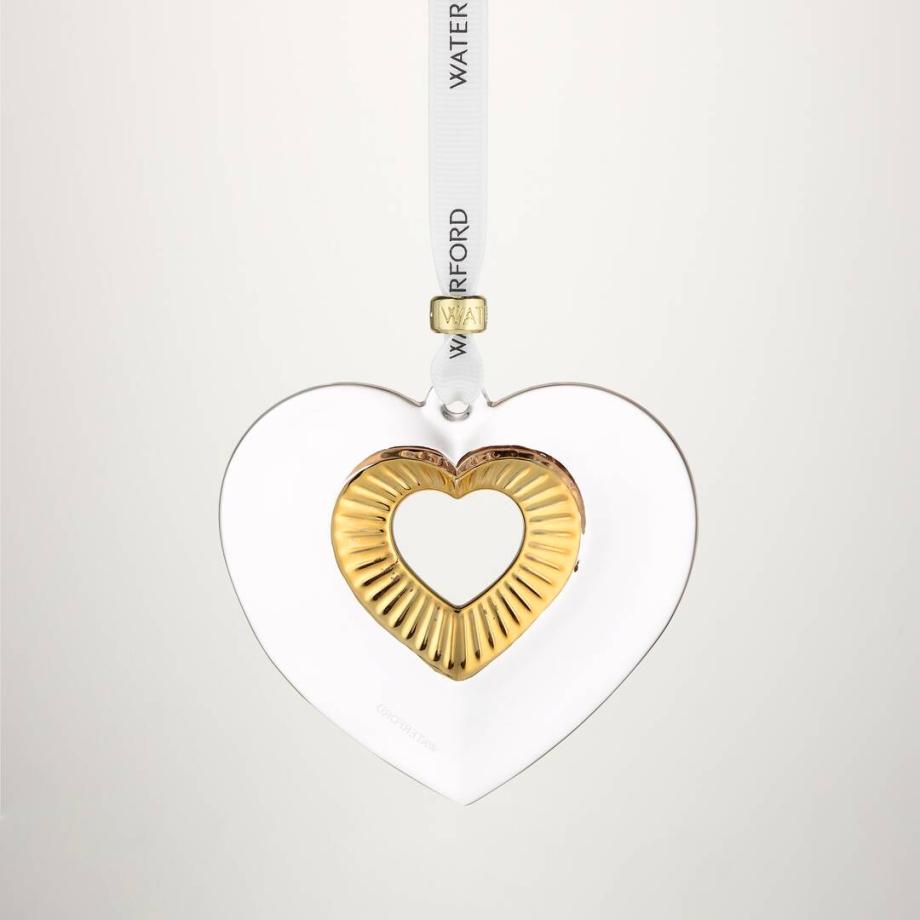 Heart Ornament with Gold