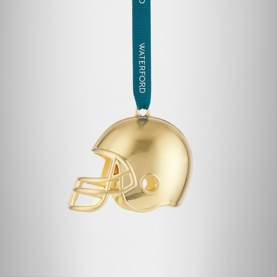 Football Helmet Golden Ornament