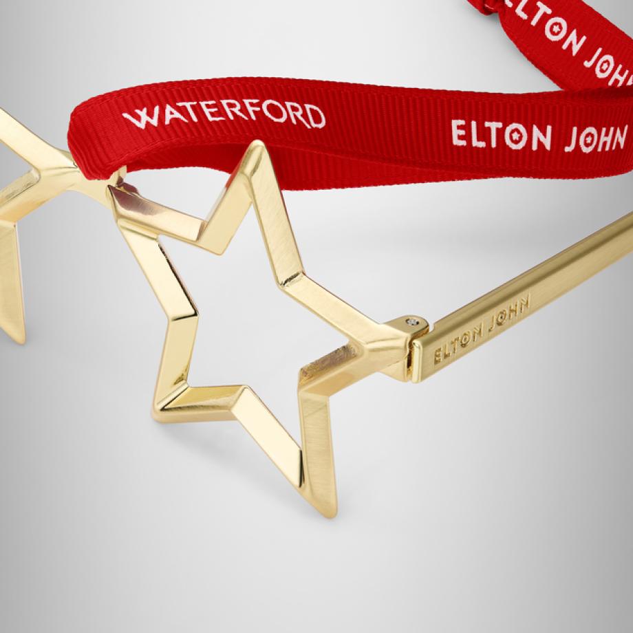 Elton John Golden Spectacles Ornament