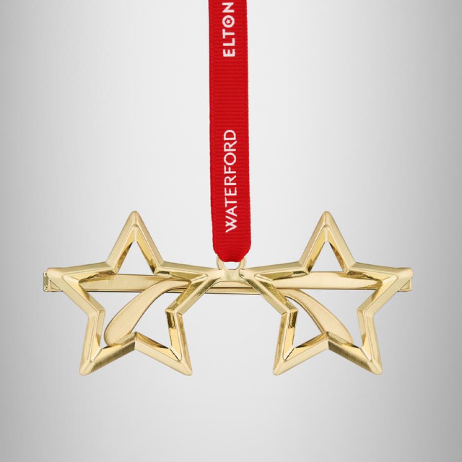 Elton John Golden Spectacles Ornament