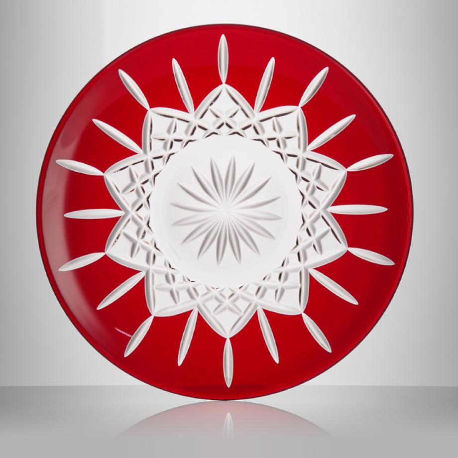 Lismore Red Decorative Plate 30cm