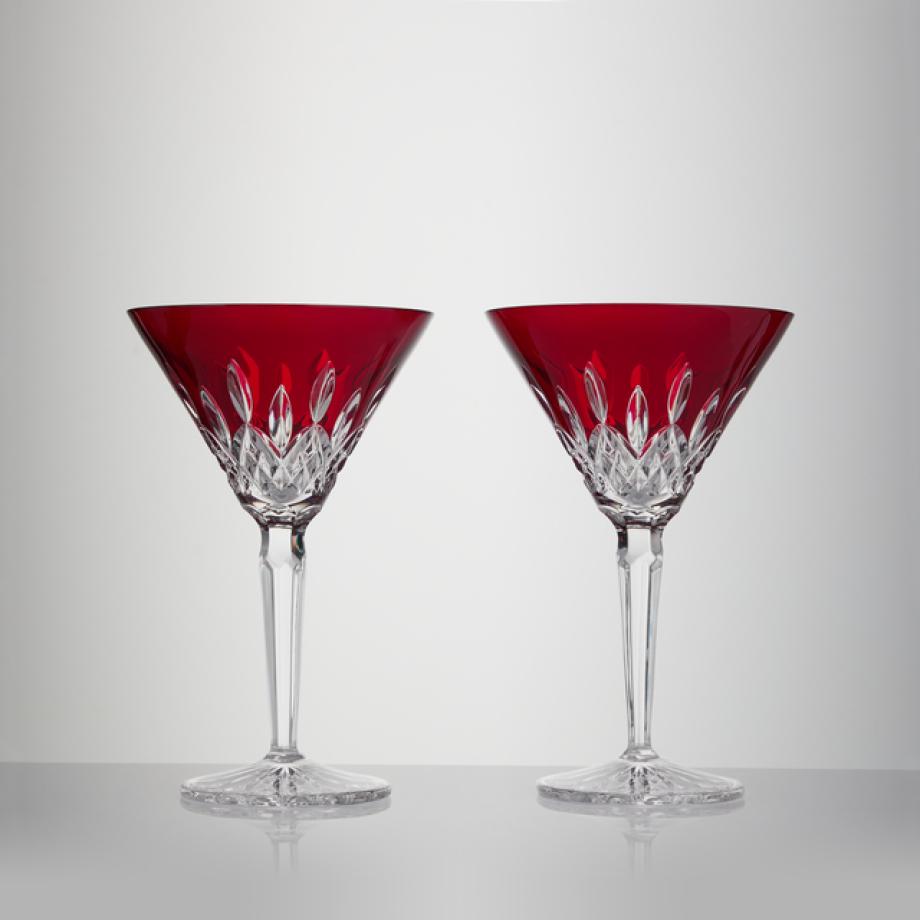 Lismore Red Martini 220ml Set of 2