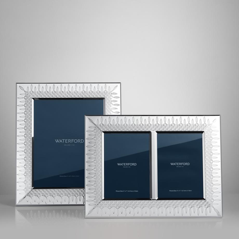 Lismore Double Photo Frame Silver 13x18cm