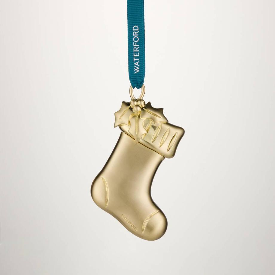 Stocking Golden Ornament