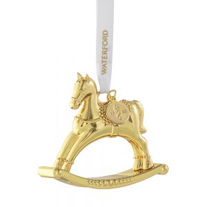 Golden Rocking Horse Ornament